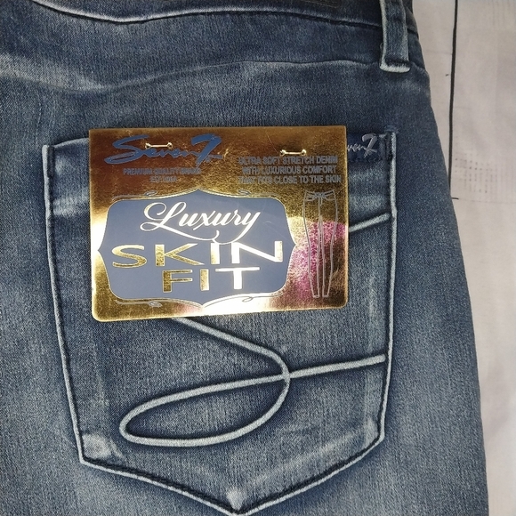 Seven High Rise Skinny Women's Blue Jeans Size 12 NWT - Picture 8 of 13